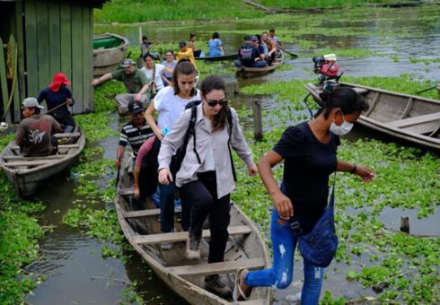 An MIT delegation and collaborators return from La Isla de La Fantasia as part of an NCS project. Photo credit: Azania
