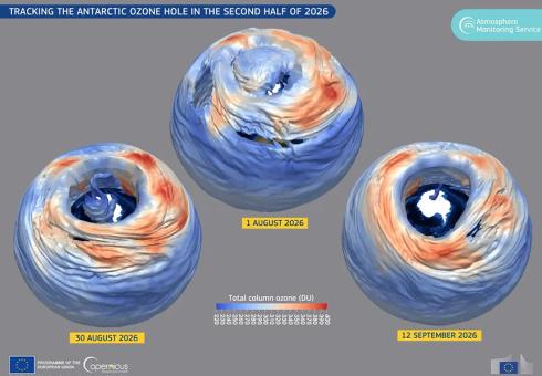 Ozone hole evolution
