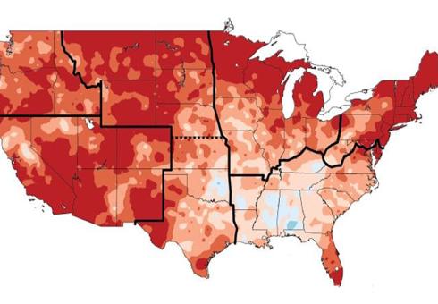 U.S. heatmap