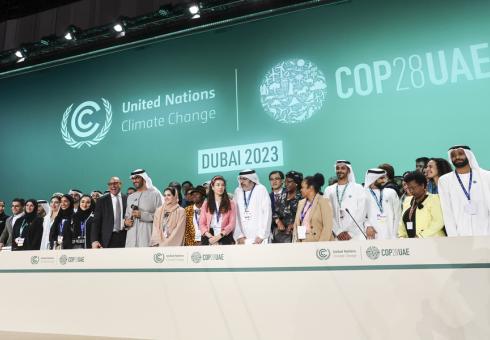 The closing plenary at COP28