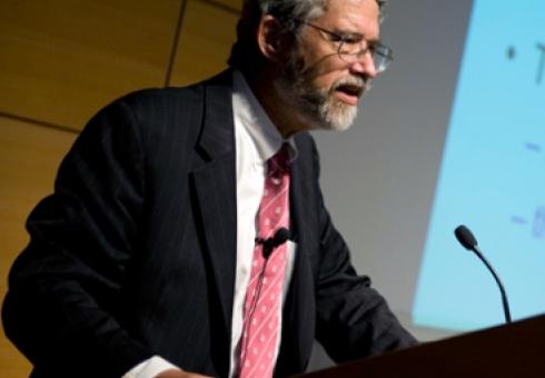 John Holdren speaking at MIT