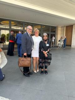 MIT Joint Program Research Scientist Kenneth Strzepek with Massachusetts Climate Chief Melissa Hoffer and Center for Science & Environment, New Delhi CEO Sunita Narain