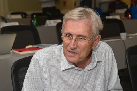 Ray Weiss, a professor at the Scripps Institution of Oceanography (University of California, San Diego) who has overseen experimental management since joining the network 10 years after its inception—improving station technology and instrumentation calibration, increasing automation of station operations and centralizing data processing over the years (Photo by Dimonika Bray)